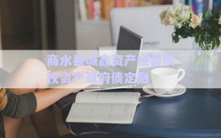 商水縣城鑫資產(chǎn)經(jīng)營債權(quán)資產(chǎn)政府債定融