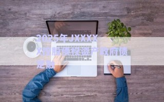 2025年JXXXXX控股債權資產(chǎn)政府債定融