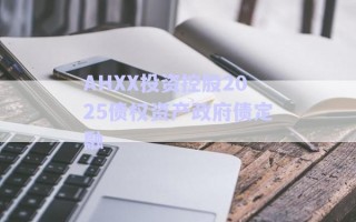 AHXX投資控股2025債權資產政府債定融