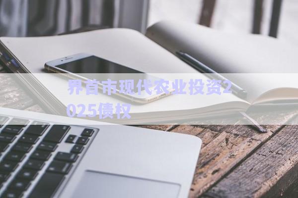 界首市現(xiàn)代農業(yè)投資2025債權-第1張圖片-政信固收網